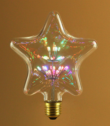 Star Shape LED vintage bulb