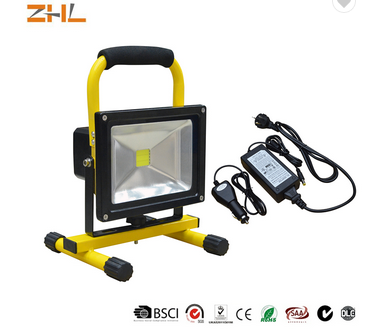 Diamond led COB floodlight with rechargeable