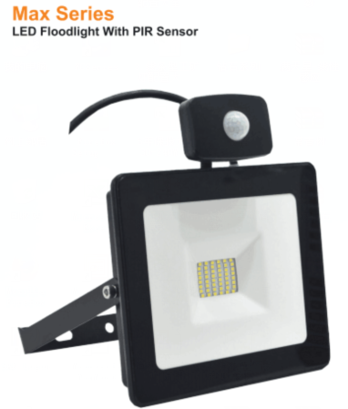 Max series ledfloodlight with pir sensor