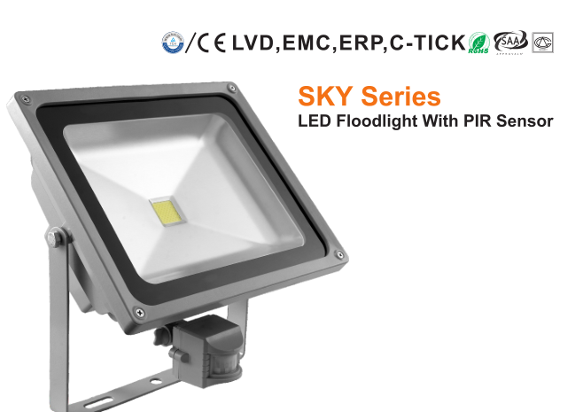 SKY series LED Floodlight with pir sensor