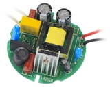 AC100-277V 25W bare board led driver PF0.95 round shape isolated driver 700mA can meet CE or not