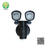Outdoor double head induction solar LED wall light with motion sensor