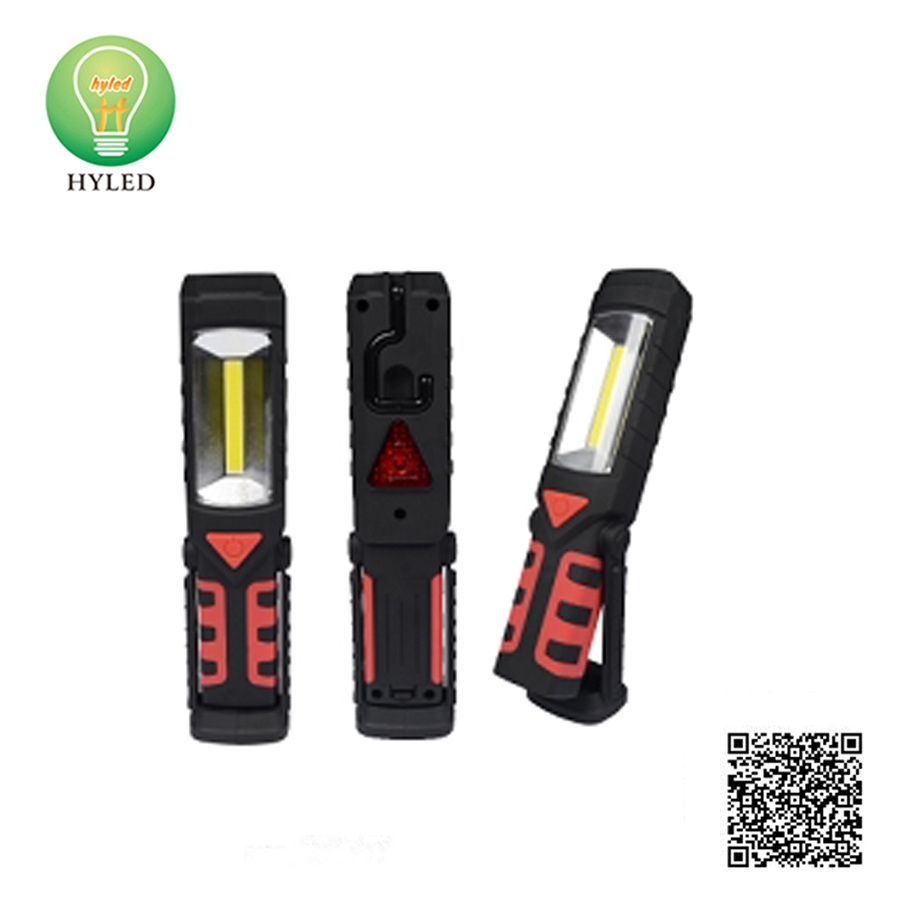 2-in-1 plastic 3W LED work light and LED flashlight