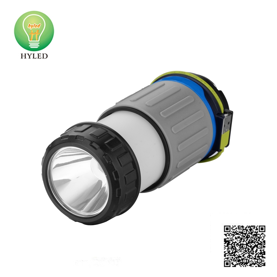 Li-battery Stretch LED camping light LED flashlight
