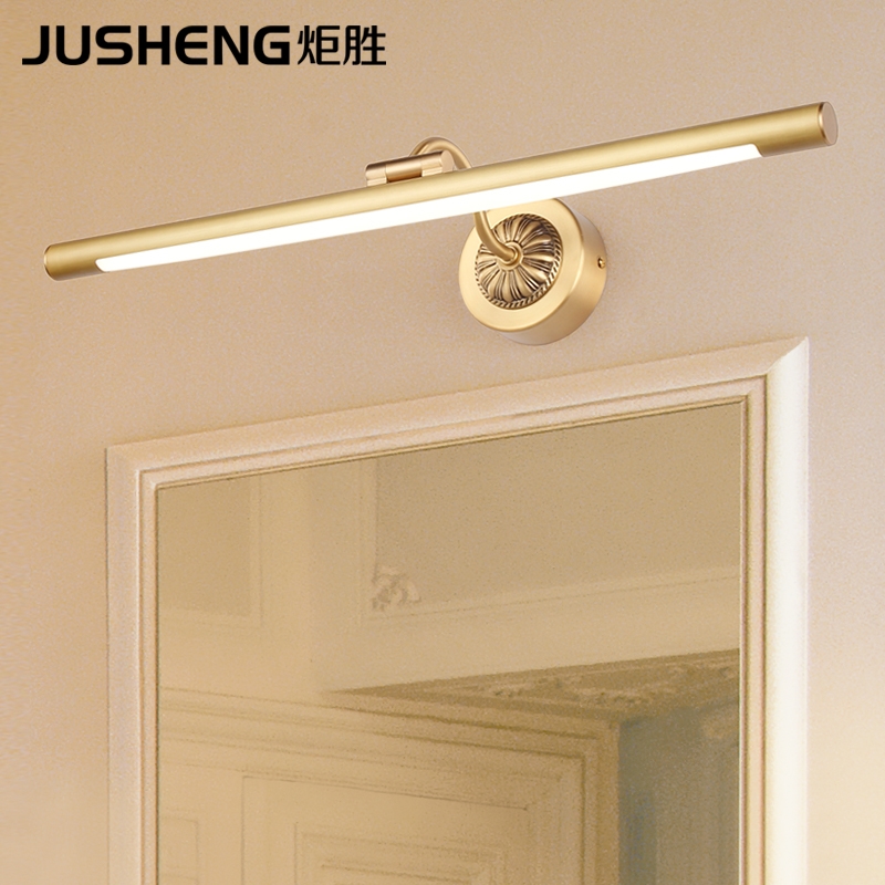 simple modern bedroom bathroom wall lamps cabinet hand washing LED mirror light