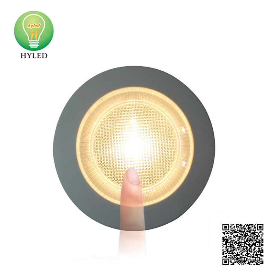 Round shape LED cabinet Light with sensor