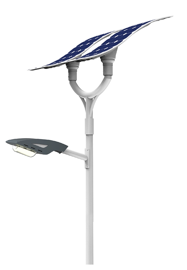 LED 60W LED solar street light with flexible solar panel