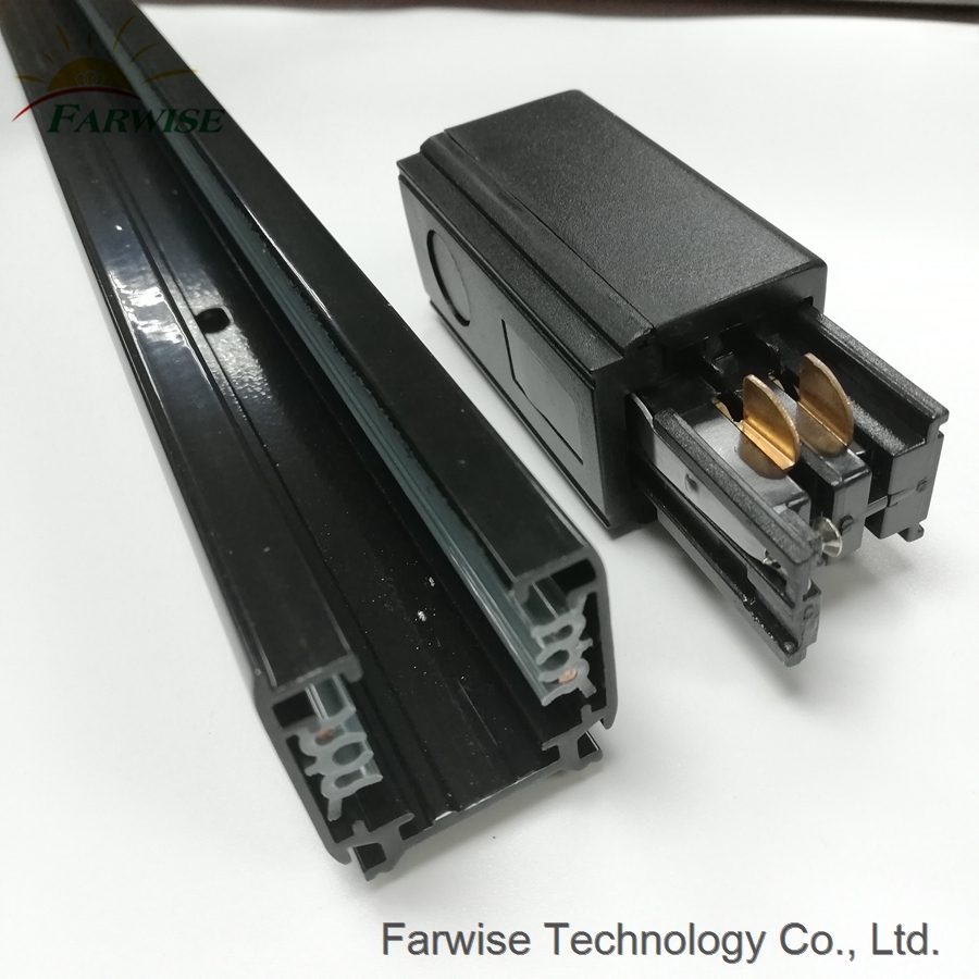 4 Wires Rail Track 4 Lines Track System for LED Commercial Light Track System Accessories