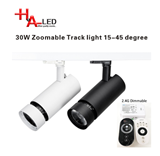 2.4G dimmable 30W Zoomable track lighting 15-45 degree