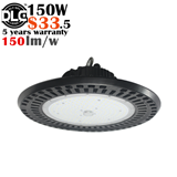 ETL DLC UFO LED High Bay Light 150w 100-277V 130lm w 5 years warranty 120 degree highbay led ufo