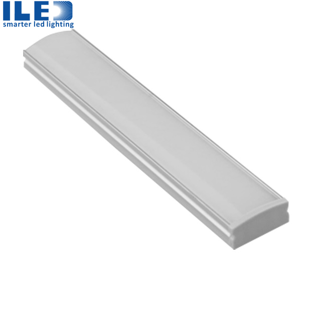 Aluminum and pc diffuser extrusion body material recessed aluminum led profile for strips