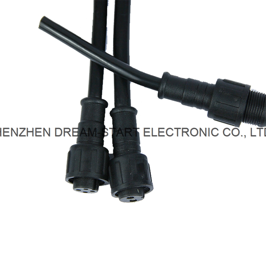IP67 waterproof Industrial ConnectorIP68 Waterproof Connector M16 Cable to Cable Screw Fixing Cable