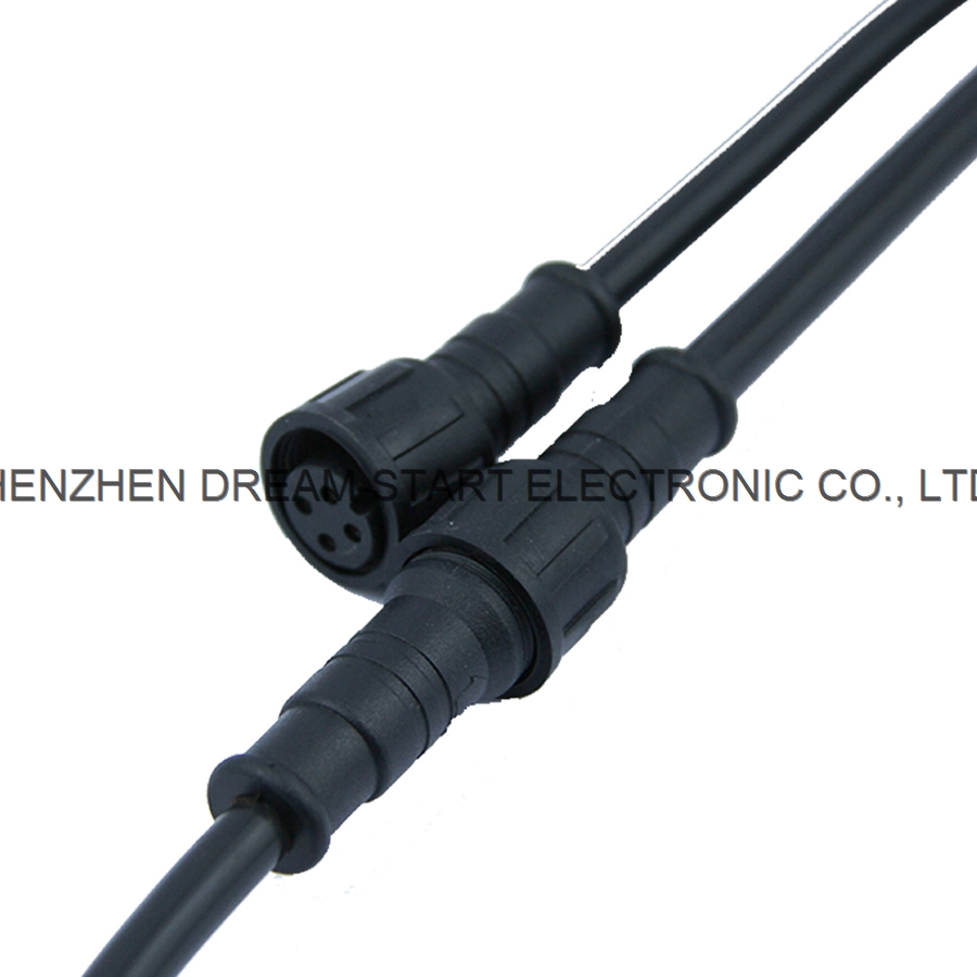 M16 5Pin Nylon66 Circular Waterproof Wire Connector Use for Sensor