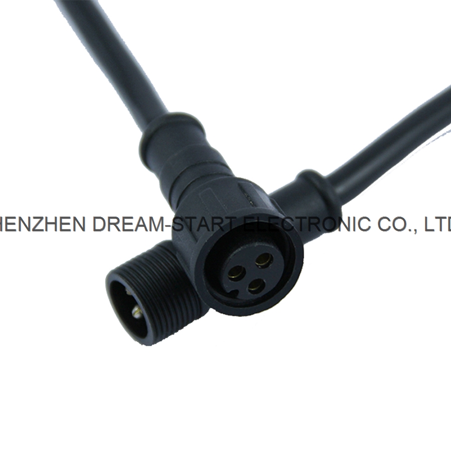 IP67 M16 3 Pin Waterproof Cable Connector