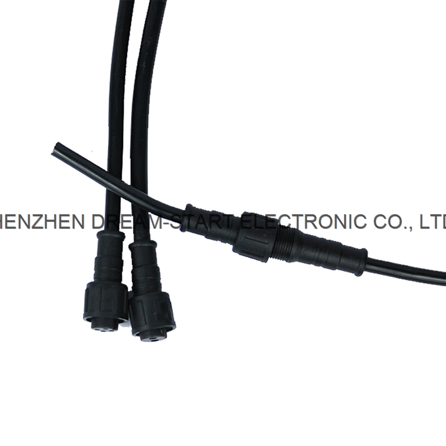 Free Adjustment Length ip65 lamp holderPCB board use Waterproof 2 3 4 Pin socket Connector