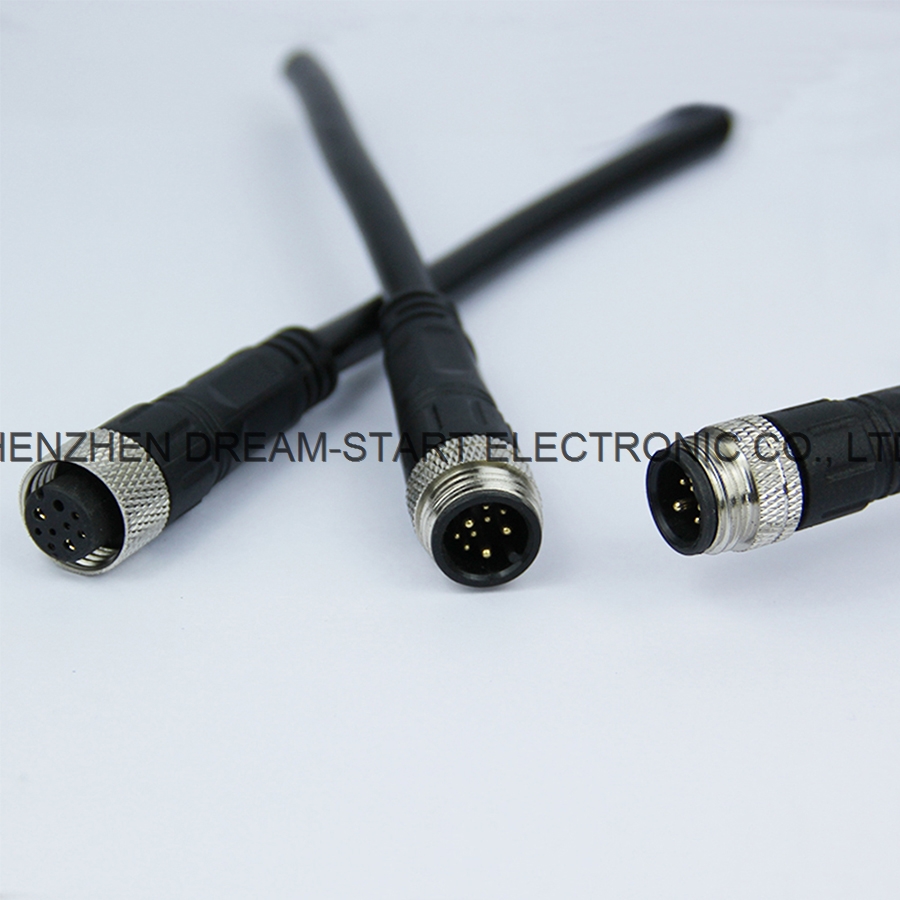 2 3 4 Pin M15 Electrical Waterproof Connector Female& Male Terminal Connector