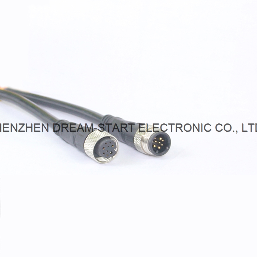 M24 electrical 3 pin Industrial waterproof power connector ip65 waterproof