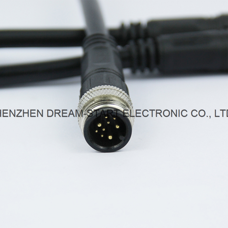 High quality 4 pin IP68 male female M19 waterproof wire