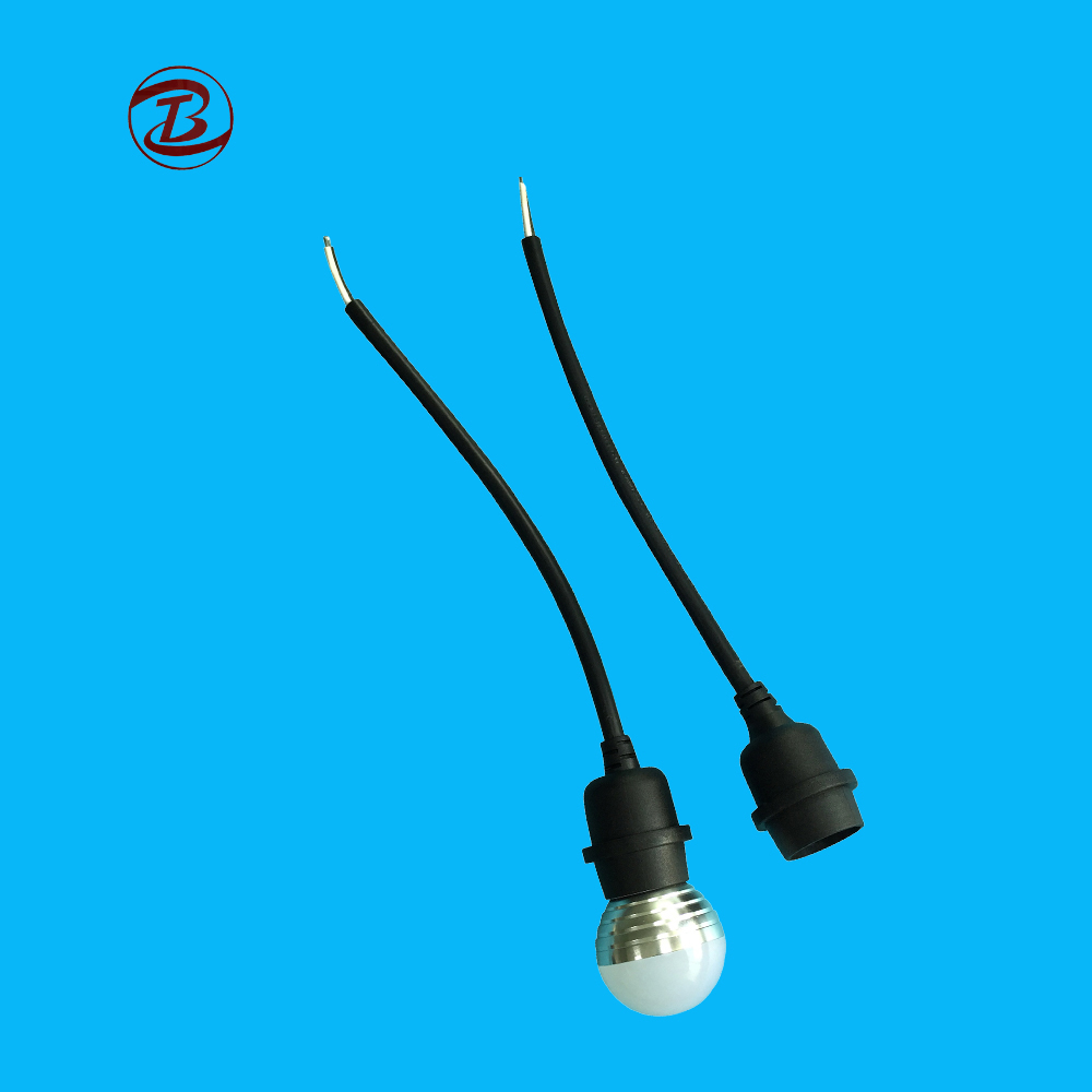 Underwater LED Light Lamp Socket With Cables Wire