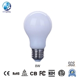 LED Filament Bulb A60 8W E27 B22 480lm Equal 40W Milky with Ce RoHS EMC LVD