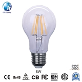 LED Filament Bulb A60 8W E27 B22 480lm Equal 40W Clear with Ce RoHS EMC LVD