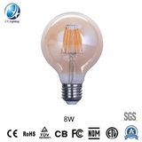 LED Filament Bulb G80 8W E27 B22 960lm Equal 100W Frosted with Ce RoHS EMC LVD