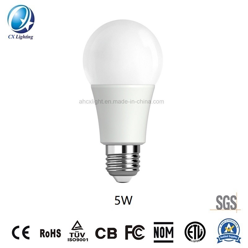 LED Bulb 5W E27 Screwbase 6500K Daylight Indoor Lighting with Ce RoHS EMC LVD