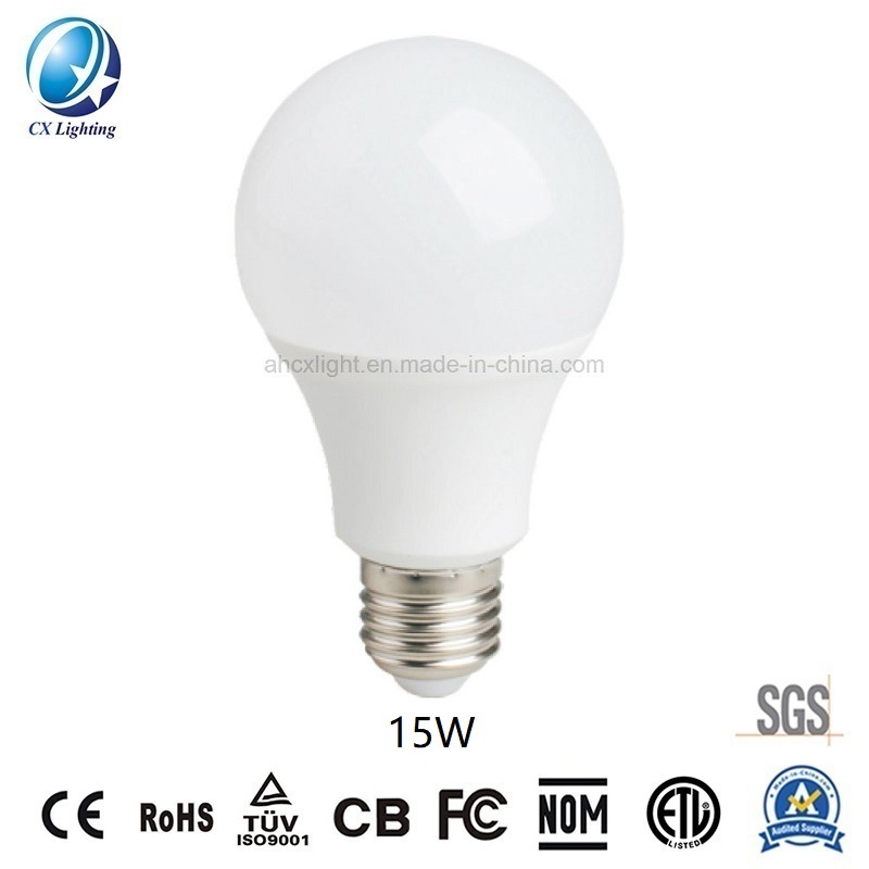 LED Bulb 15W E27 6500K Daylight Lamp Equal to 150W B22 Base Option 85-265V Wide Voltage Range