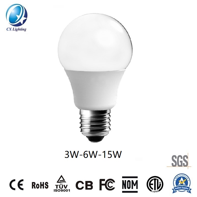 LED Wattage Three in One Bulb 3W-6W-15W 65*129mm