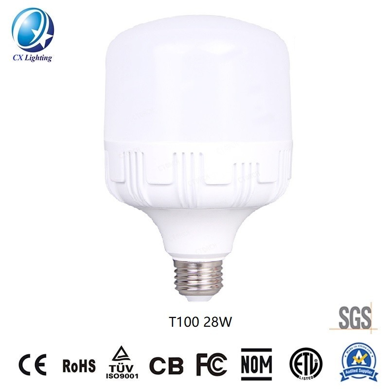 LED High Power T Shape Bulb T100 28W 2600lm E27 Equivalent CFL 45W