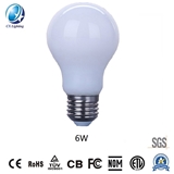 White LED Filament Bulb A60 6W for Decoration Places