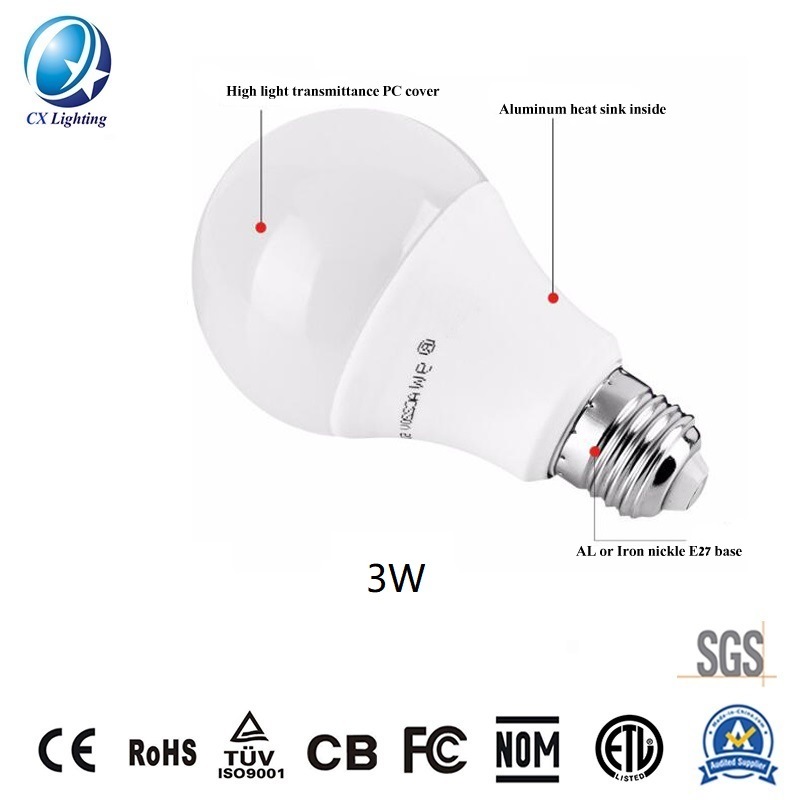 AC DC 24V Low Voltage LED Globe Bulb 3W A50 270lm