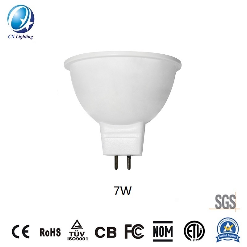 LED Spotlight 7W MR16 Type Gu5.3 630lm Equal to 60W 100-240V Beam Angle 60 Degree