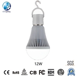 LED Emergency Rechargeable Bulb 12W 840lm with Ce RoHS