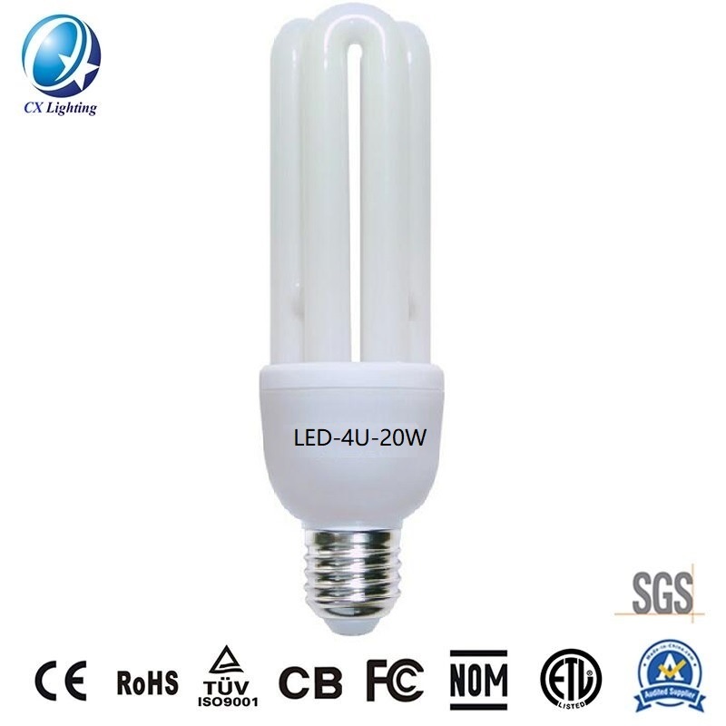 20W U Shape LED 4u Lamp Milky Color 85-265V 1800lm