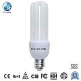 24W U Shape LED 4u Lamp Milky Color 85-265V 2160lm