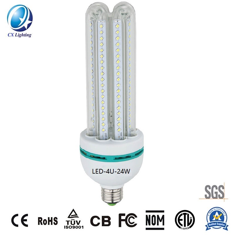 U Shape LED Lamp 24W 85-265V 2160lm Equal to 150W