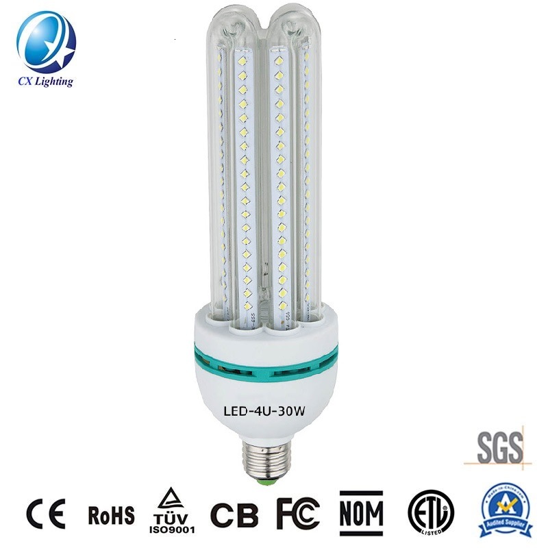 4u Shaped LED Lamp 30W 2700lm 85-265V Equal to 200W CFL Incandescent Bulbs