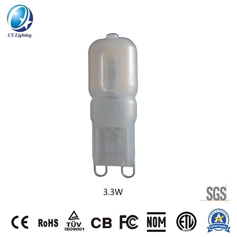 LED Bulb Beads G9 3.3W 270lm 120V or 230V Ce RoHS