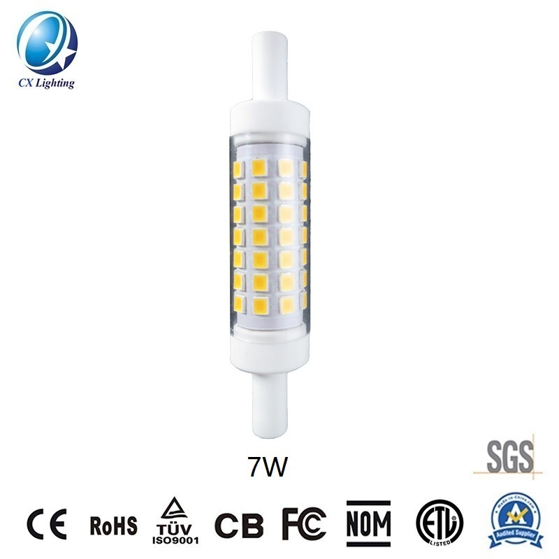 LED Lamp R7s 78mm 7W 700lm 120V or 230V Ce RoHS