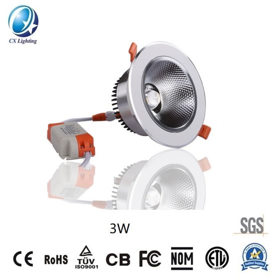 LED Downlight 3W 68X30mm AC 85-265V with Ce RoHS