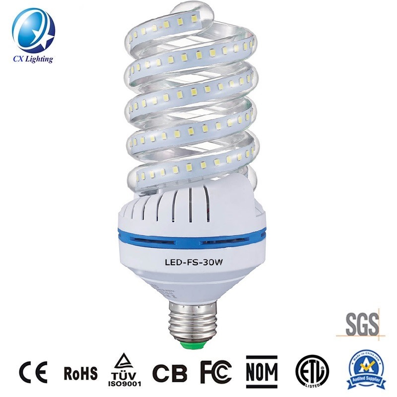85-265V High Power LED Lamp Spiral Shape 30W 2700lm Hot-Sales Lighting Products Ce RoHS