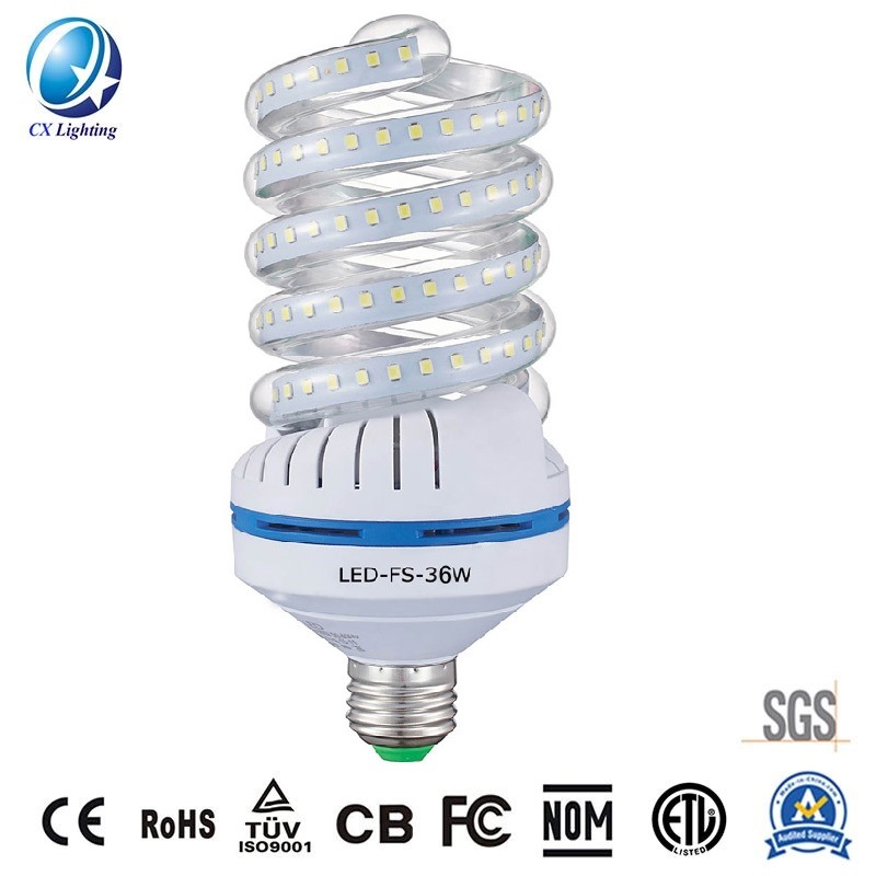 36W 85-265V High Power Spiral LED Lamp 3060lm Hot Selling Lighting Products to Replace Old CFL
