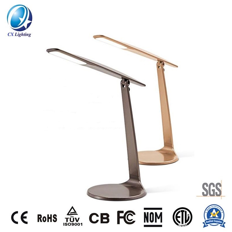 4W Ultra Thin and Light Touch Control Metal LED Desk Lamp DC5V 180lm