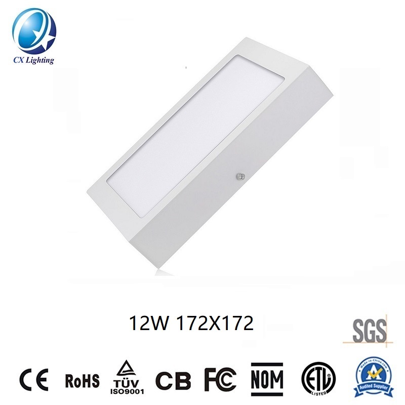 LED Surface Square Panellight 12W 840lm L172*W172mm Ce RoHS