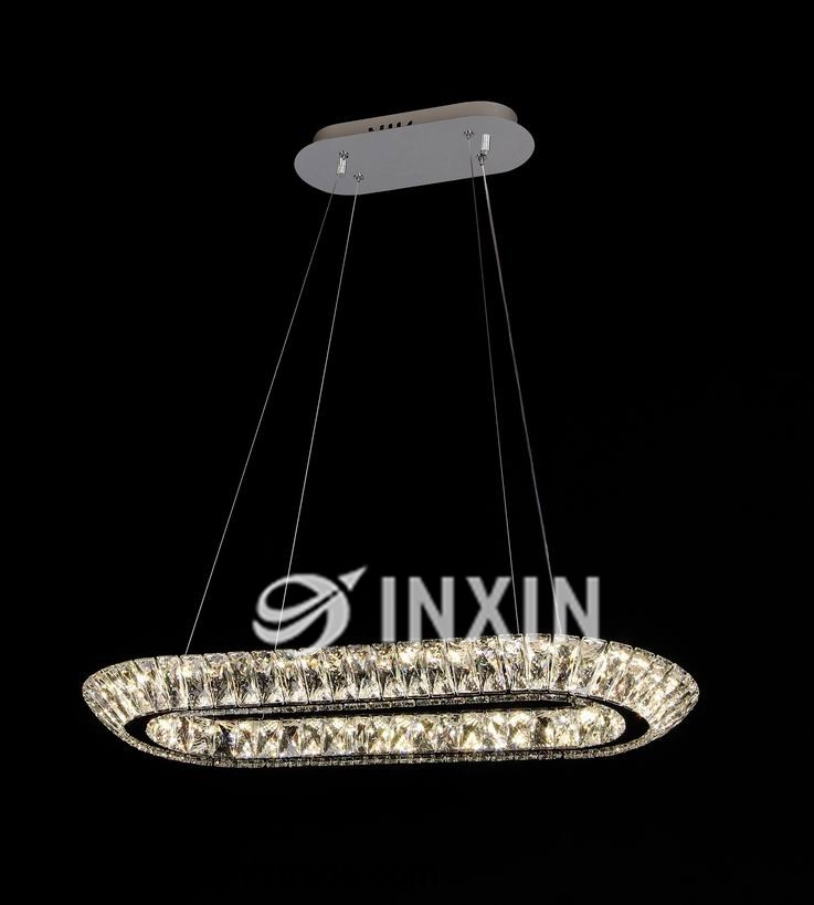 Wire cut light K9 crystal chandelier lamp
