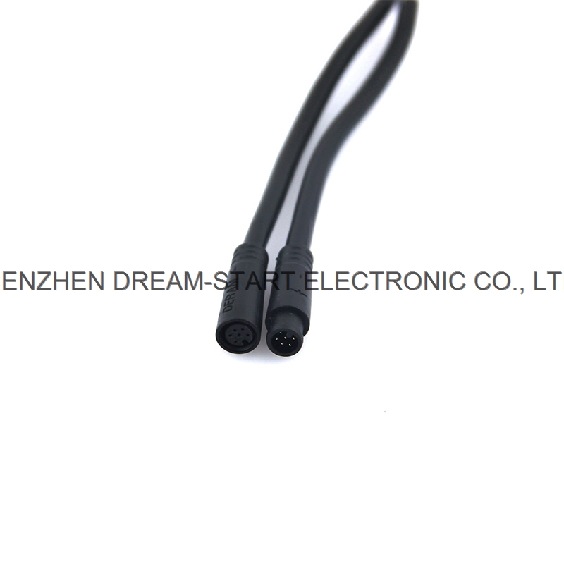 Black Color male and female Gender waterproof cable connector