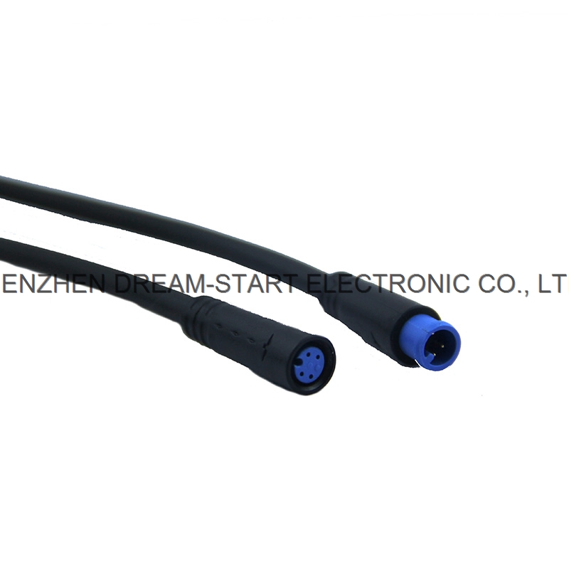 2pin plastic male and female cable waterproof connector
