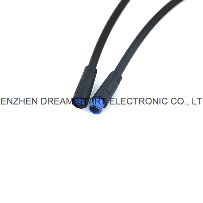 Black Color IP67 2 3 4 pin waterproof connector