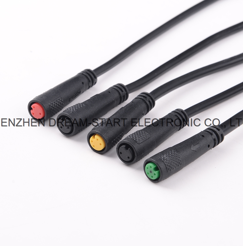 Black Color male and female Gender waterproof cable connector